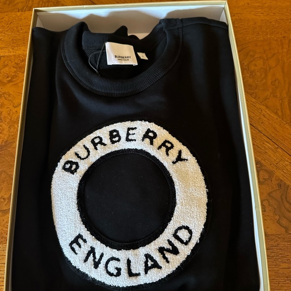 Burberry Logo Graphic Cotton Sweatshirt Size Medium - Picture 12 of 12